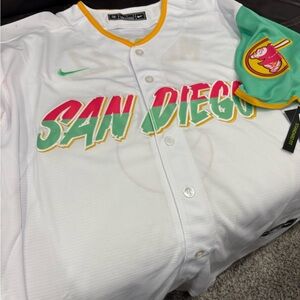 San Diego White Baseball Jersey